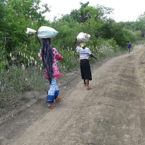 Road users in Bagamoyo